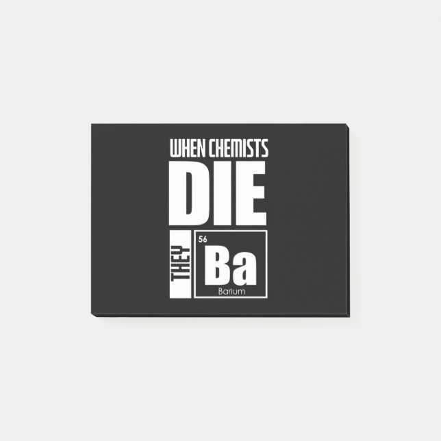 Scientist Gift | Lovely Chemistry Post-it Notes (Front)