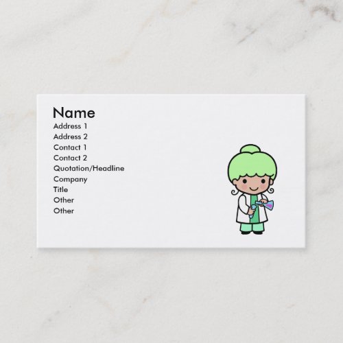 Scientist Girl Business Cards