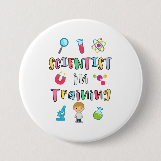 Scientist in Training for Young Scientists Button (Front)