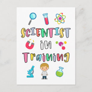 Scientist in Training for Young Scientists Postcard