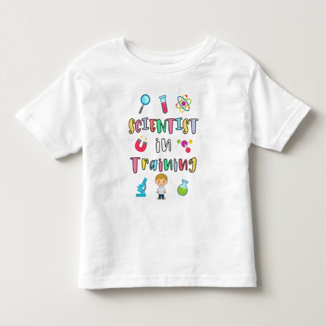 Scientist in Training for Young Scientists Toddler T-shirt (Front)