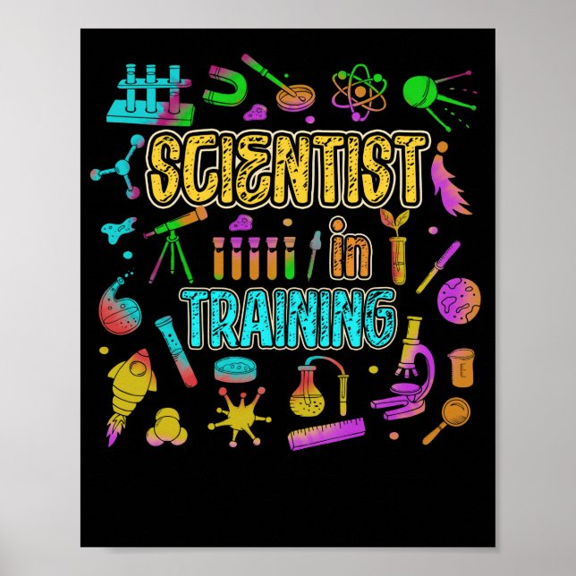 Scientist In Training Science Kids Poster (Front)