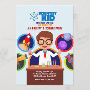 Scientist Kid Invitation