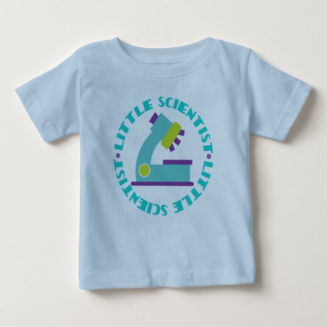 Scientist Kids Science Microscope Cute Baby Tee (Front)