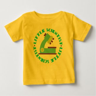 Scientist Kids Science Microscope Cute Baby Tee