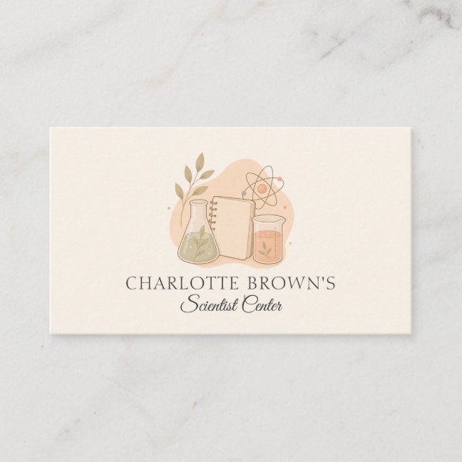 Scientist Laboratory Scientific Research Chemistry Business Card