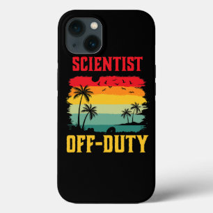 Scientist On Holiday Off Duty Funny Summer Break O iPhone 13 Case