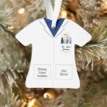 Scientist  Profession Ornament<br><div class="desc">Celebrate graduations or Christmas with this ornament for Scientists of all kinds: chemist,  physicist,  researcher,  professor,  biologist and more. Personalize with Name,  Facility,  title and your custom message and greeting.</div>