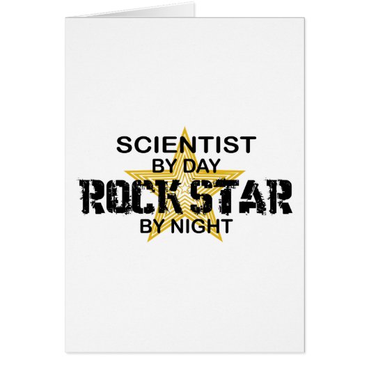 Scientist Rock Star by Night Cards (Front)