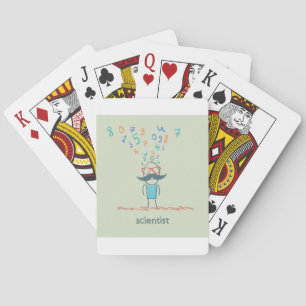 Scientist Thinking Playing Cards