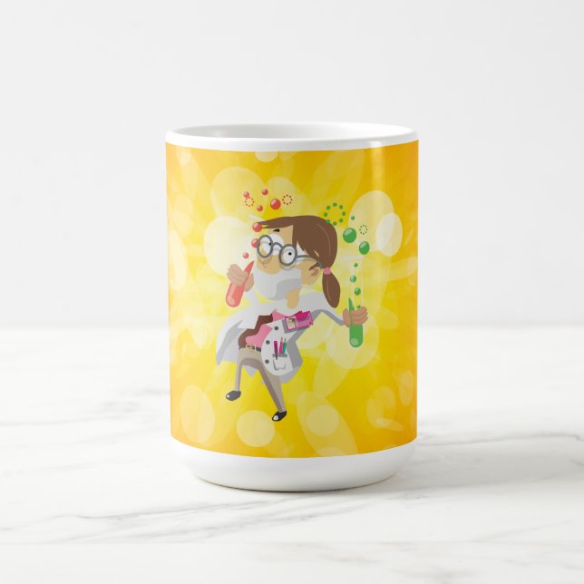 Scientist With Test tubes Coffee Mug (Center)