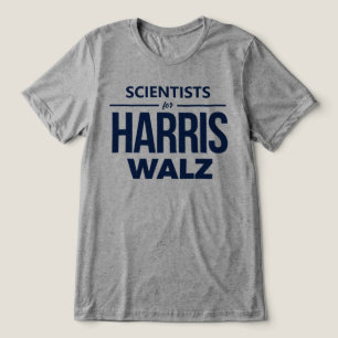 Scientists for Harris Walz Tri-Blend Shirt
