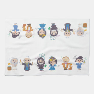 Scientists in a row II Towel