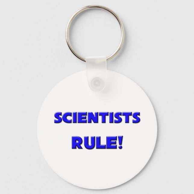 Scientists Rule! Keychain (Front)