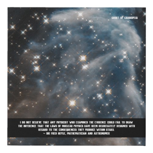 Scientists Say  Ghost of Cassiopeia Faux Canvas Print