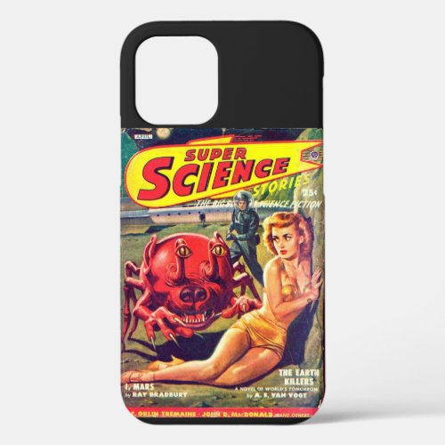 Scifi Alien Comic Comics 80s 70s Retro Vintage iPhone 12 Case