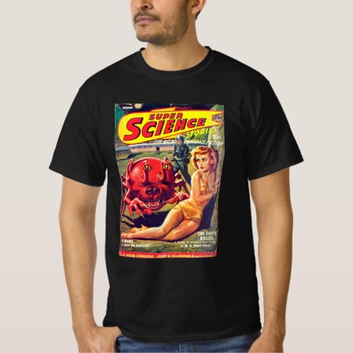 Scifi Alien Comic Comics 80s 70s Retro Vintage T_Shirt