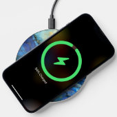 Scifi Colorful orb abstract background Wireless Charger (Phone)