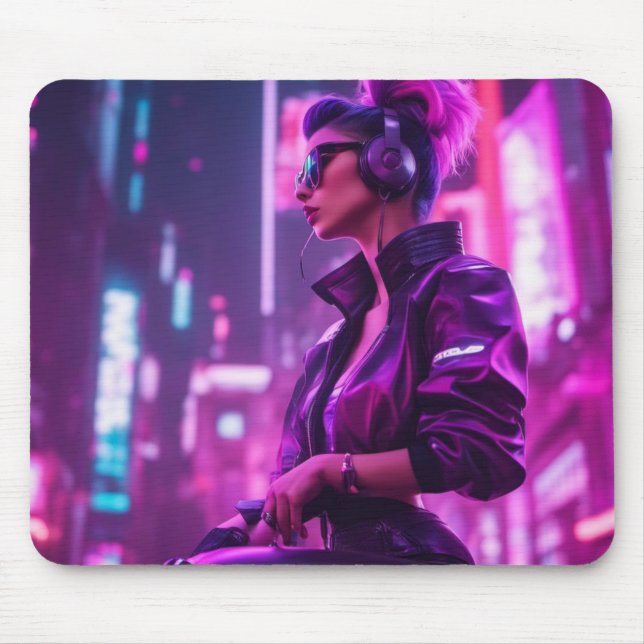 Scifi Girl Mouse Pad (Front)