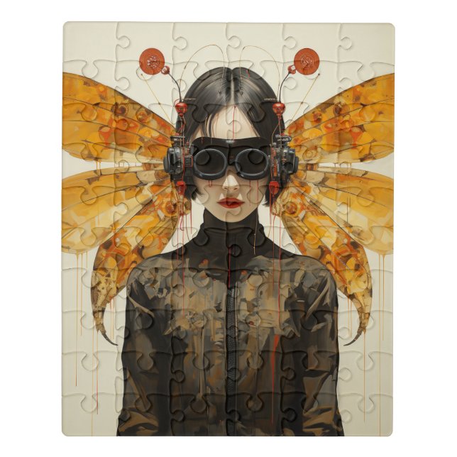 Scifi Insect Woman Jigsaw Puzzle (Puzzle Vertical)