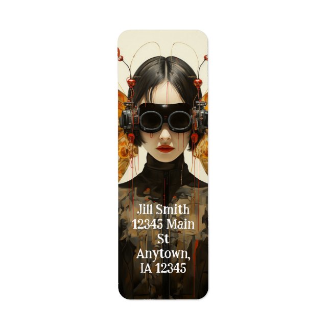 Scifi Insect Woman Label (Front)