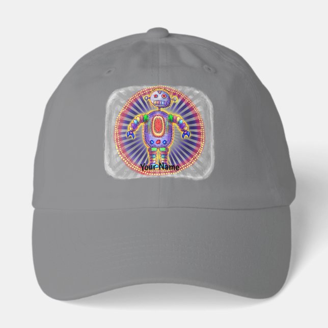 Scifi rainbow robot  hat (Front)