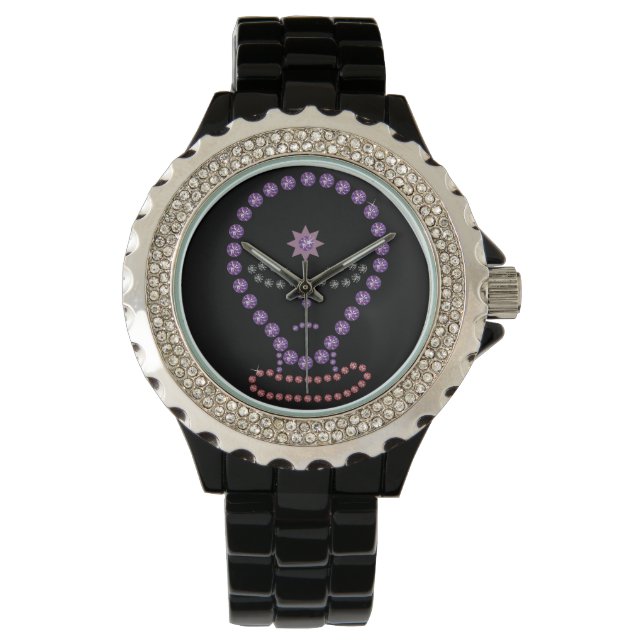 SciFi Rhinestone Alien Watch (Front)