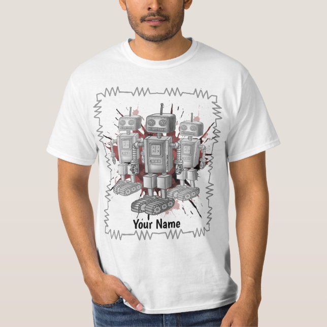 Scifi robot brigade T-Shirt (Front)