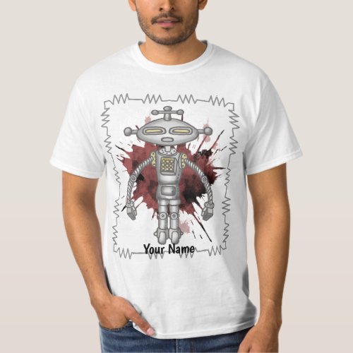 Scifi robot six custom name T_Shirt
