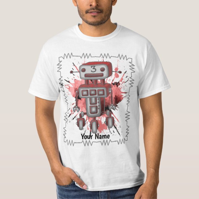 Scifi robot three  T-Shirt (Front)