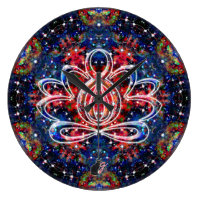 Scintillation Zen Lotus Clock