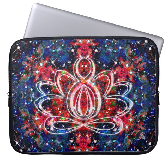 Scintillation Zen Lotus Laptop Sleeve (Front)