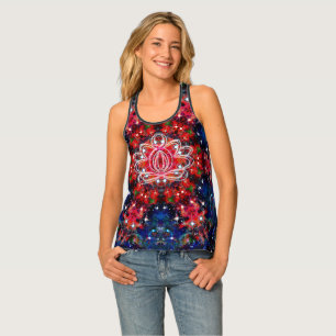 Scintillation Zen Lotus Racer Back Tank Top