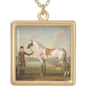 Scipio, Colonel Roche's Spotted Hunter, c.1750 (oi Gold Plated Necklace