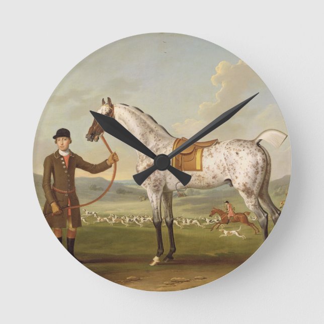 Scipio, Colonel Roche's Spotted Hunter, c.1750 (oi Round Clock (Front)
