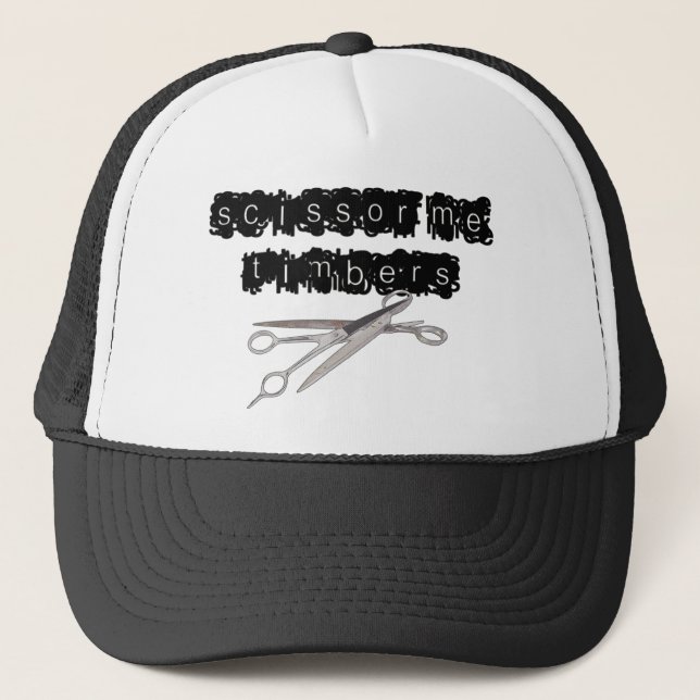 Scissor Me Timbers Trucker Hat (Front)