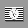 Scissor Monogram Initials Hair Stylist Barber Shop Canvas Print