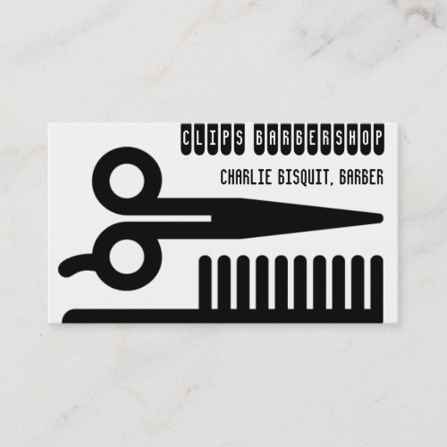Scissors and Comb Hair Biz Business Card Templates