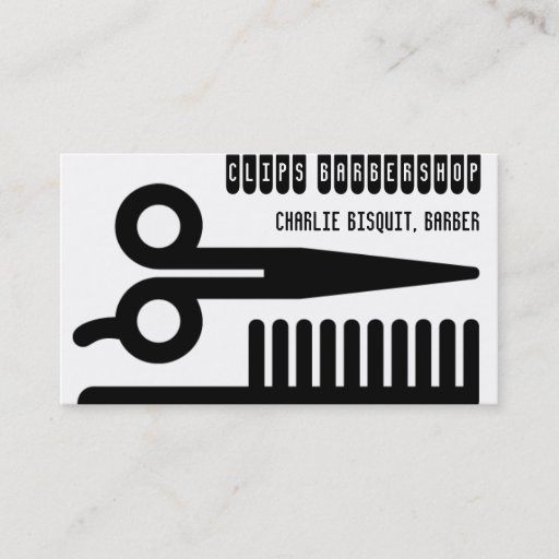 Customizable Scissors and Comb Hair Biz Business Card Templates