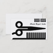 Scissors and Comb Hair Biz Business Card (Front/Back)