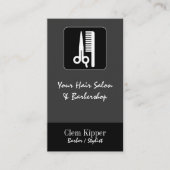 Scissors and Comb Hair Biz Business Card (Front)
