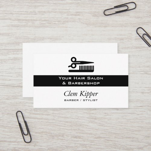 Scissors and Comb Hair Biz Business Card Templates