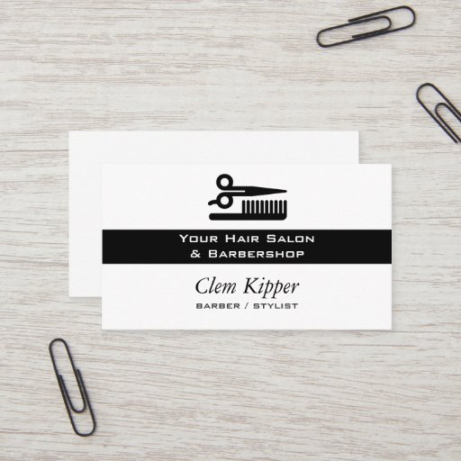 Customizable Scissors and Comb Hair Biz Business Card Templates