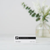 Scissors and Comb Hair Biz Mini Business Card (Standing Front)