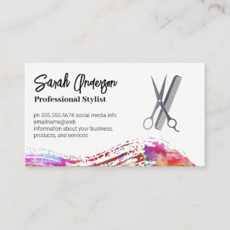 Scissors and Comb | Hair Stylist Business Card