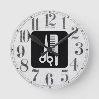 Scissors and Comb Round Clock