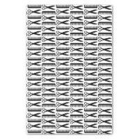 Scissors & Combs Hair Stylist Patterns Wrapping Paper Sheets, Zazzle