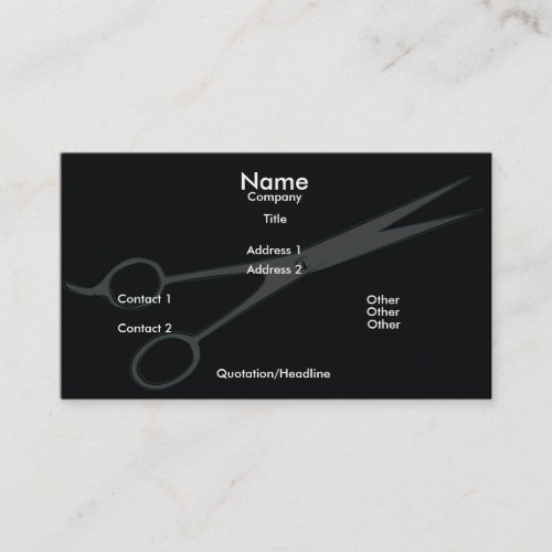 Scissors Business Card