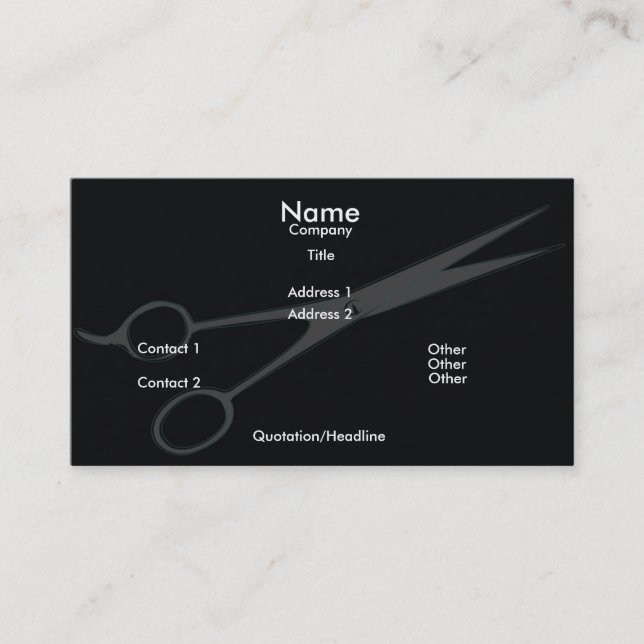 Scissors Business Card (Front)