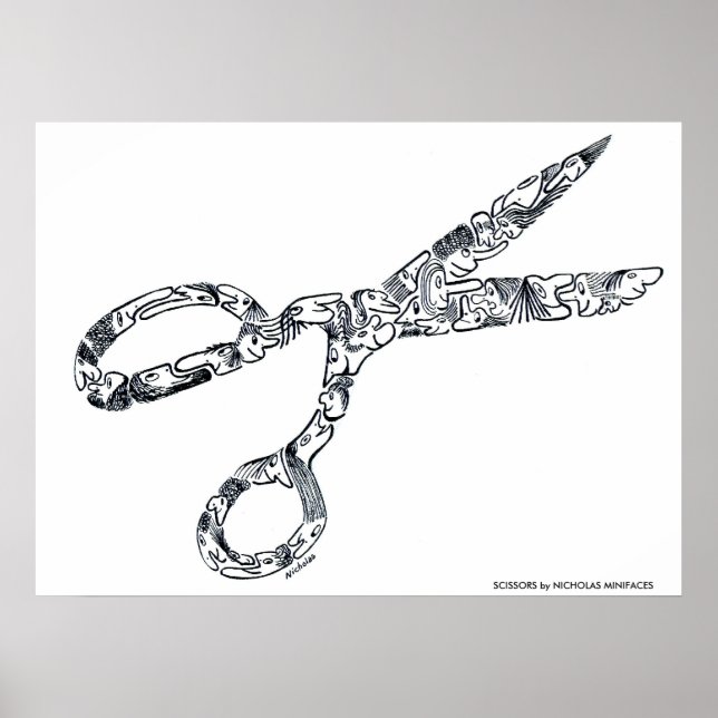 SCISSORS by NICHOLAS MINIFACES Poster (Front)